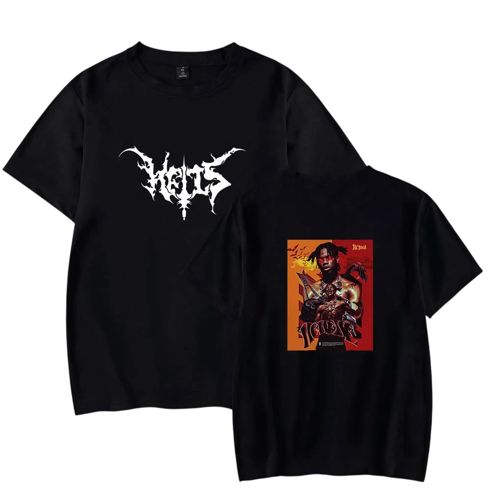 Rema T-Shirt where fandom imagery is visible