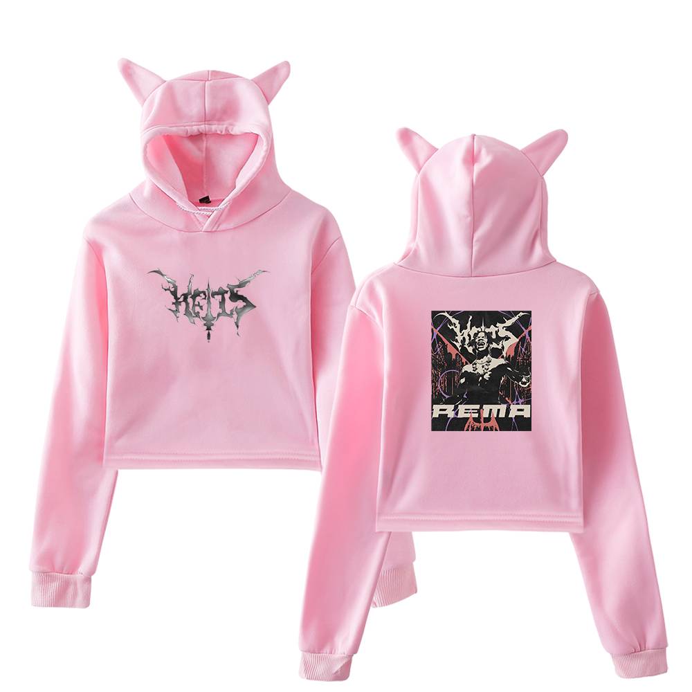 Rema Hoodie showing some iconic images related to this artist